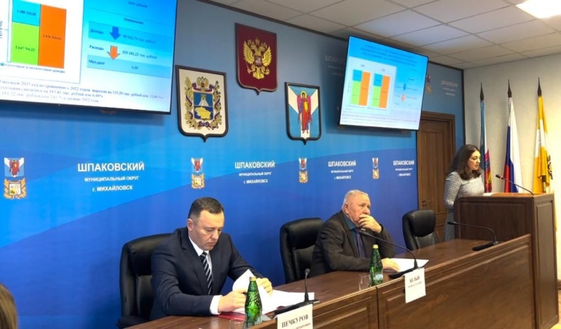 Состоялось очередное тридцать восьмое заседание Думы Шпаковского муниципального округа