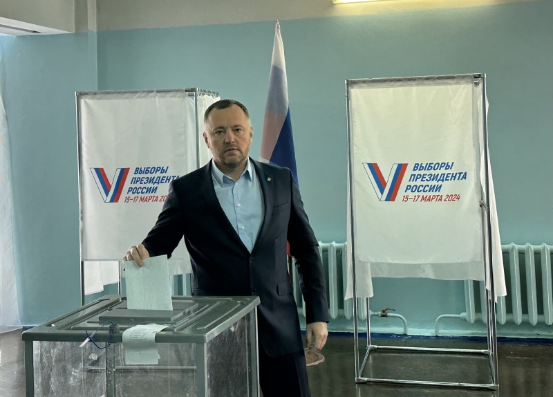 Председатель Думы Шпаковского округа принял участие в голосовании по выбору Президента России