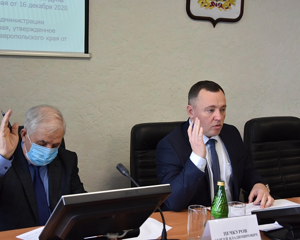 24 февраля 2021 года состоялось очередное десятое заседание Думы Шпаковского муниципального округа Ставропольского края